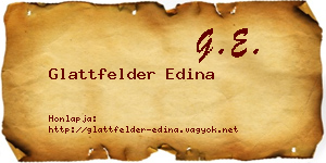 Glattfelder Edina névjegykártya